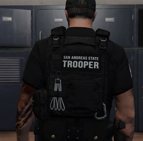 These eup vest models were created by Hannako and were re-textured by myself to fit the theme of SAST. . Fivem police vest pack